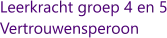Leerkracht groep 4 en 5 Vertrouwensperoon