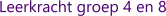 Leerkracht groep 4 en 8